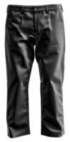 Formal black trousers for business attire on transparent background - stock .. png