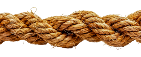 close texture of twisted rope, cut out - stock . png