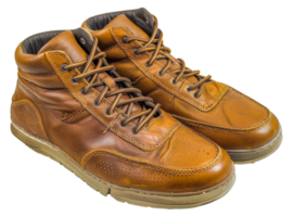 Two brown shoes with laces - stock .. png