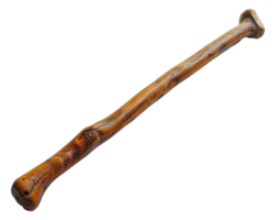 Aged wooden walking stick, cut out - stock .. png