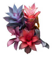 Colorful artificial bouquet on transparent background - stock .. png