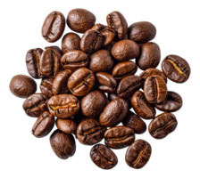 A pile of coffee beans with a brown color - stock .. png