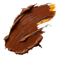 Grosso mancha do rico chocolate Castanho batom em transparente fundo - estoque .. png