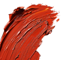 striscia di lucido rosso rossetto sbavatura su trasparente sfondo - azione .. png