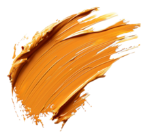 dinâmico respingo do vibrante laranja pintura em transparente fundo - estoque .. png