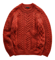 warm klobig stricken rot Sweatshirt auf transparent Hintergrund - - Lager .. png