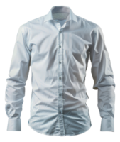 A man is wearing a white shirt with a patterned collar - stock .. png