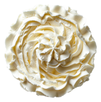 Swirl of whipped cream, cut out - stock .. png