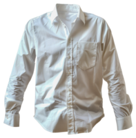 A white shirt with a pocket and a collar - stock .. png