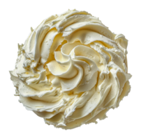 Swirl of whipped cream, cut out - stock .. png