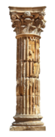 Classical Corinthian column, cut out - stock .. png