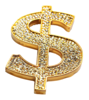 A gold dollar with a diamond pattern on it - stock .. png