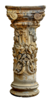 Classical Corinthian column, cut out - stock .. png