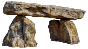 ancien dolmen des pierres, Couper en dehors - Stock .. png