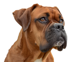 A brown dog with a black nose and brown eyes - stock .. png