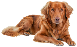 A brown dog is laying - stock .. png