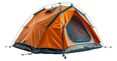 Orange camping tente, Couper en dehors - Stock .. png