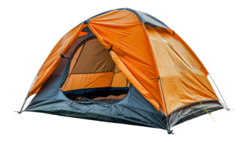 orange camping tält, skära ut - stock .. png