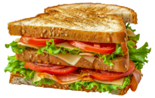 ein Sandwich mit Kopfsalat, Tomate, und Käse - - Lager .. png
