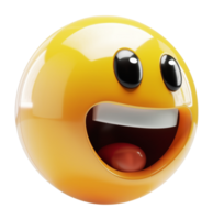 Smiling emoji with sparkling eyes, cut out - stock .. png