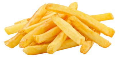 A pile of french fries - stock .. png