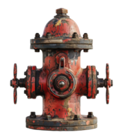 Vintage red fire hydrant, cut out - stock .. png