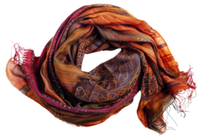 en färgrik scarf med en mönster av blommor och löv - stock .. png