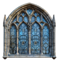 Gothic arch window, cut out - stock .. png