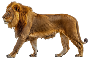 une Lion est en marchant - Stock .. png