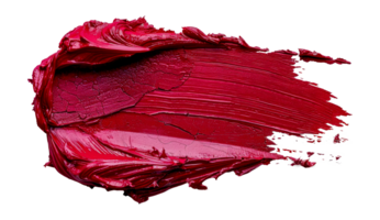 Glossy red lipstick smear, cut out - stock .. png