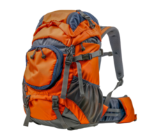 orange och grå vandring ryggsäck, skära ut - stock .. png
