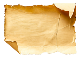 un Rasgado pedazo de papel con un marrón - valores .. png