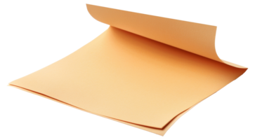 A piece of paper is folded in half and is laying - stock .. png