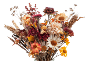 A bouquet of dried flowers - stock .. png