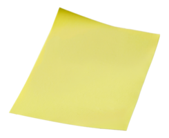A yellow piece of paper - stock . png