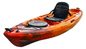 Orange kayak avec pagaies, Couper en dehors - Stock .. png