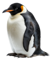 ein Pinguin steht auf es ist Hinter Beine, suchen beim das Kamera - - Lager .. png