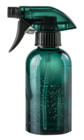 verde plástico spray garrafa com água gotas, cortar Fora - estoque .. png