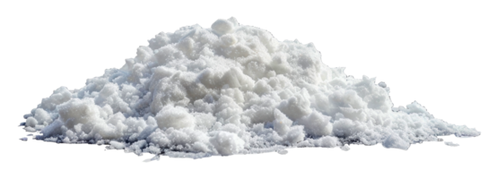 A pile of white snow - stock .. png
