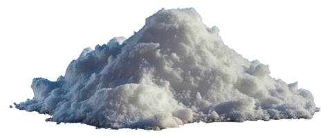 A pile of white snow - stock .. png