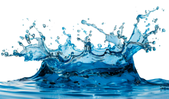 A splash of water with a lot of droplets - stock .. png