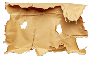 A torn piece of paper with a hole in it - stock .. png