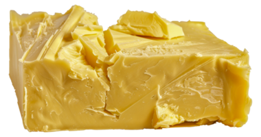 ein Gelb Block von Butter mit ein Riss im es - - Lager .. png