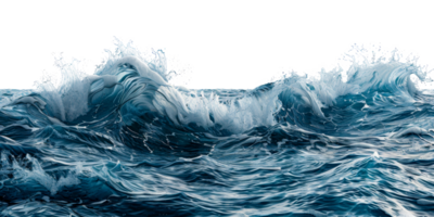 Ocean waves and underwater world, cut out - stock . png