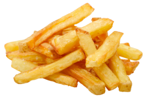 A pile of french fries - stock .. png