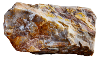 A large rock with a yellowish brown color - stock .. png