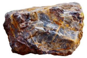 A large rock with a brown and gray color - stock .. png
