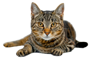 A cat is laying - stock .. png