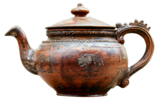 A large, old-fashioned pot with a lid sits - stock .. png