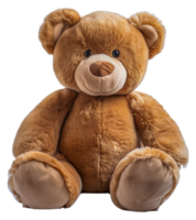 A brown teddy bear is sitting - stock .. png